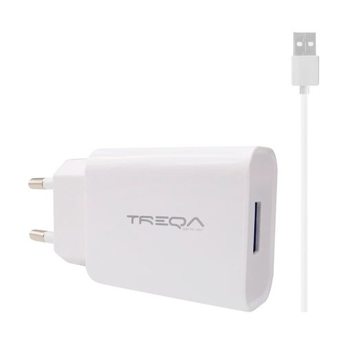 Cargador TREQA USB 3.0 a con Cable Tipo-C