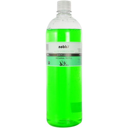 Jabón Líquido NOBB'S Aloe Green Tea repuesto 1 L