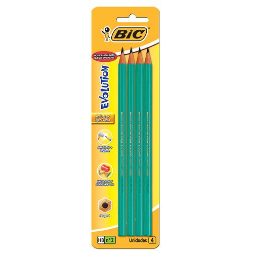 Lápiz BIC Evolution HB 4 un.