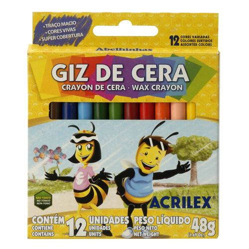 Crayolas ACRILEX finas 12 un.