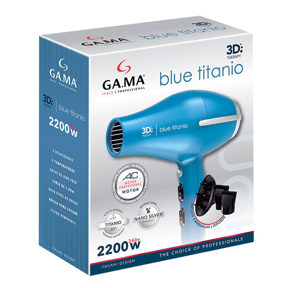 Cabello Gama Tempo 3d SECADORA PARA CABELLO MARCA GAMA ITALY
