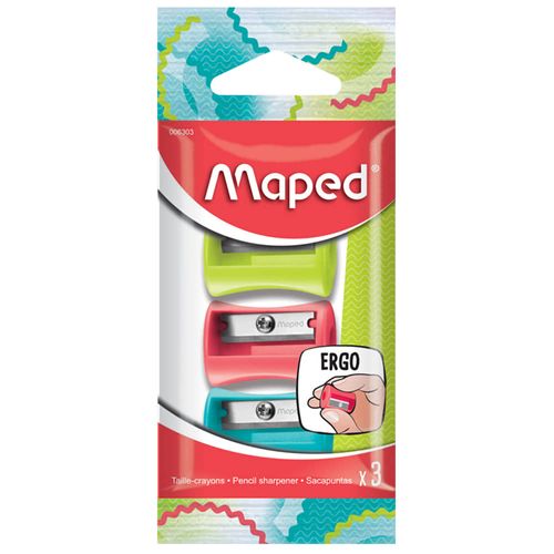 Sacapuntas MAPED plástico 3 un.