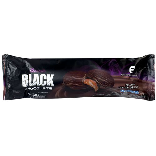 Pack x 6 PORTEZUELO Bocado black dulce de leche 150 g