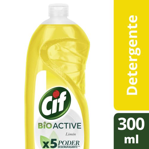 Detergente CIF Ultra enjuague fácil limón 300 ml