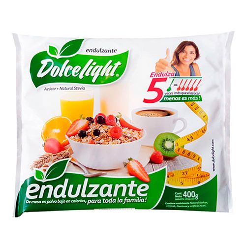 Endulzante DOLCELIGHT azúcar + stevia 400 g