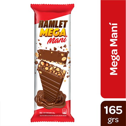 Chocolate HAMLET mega maní 165g