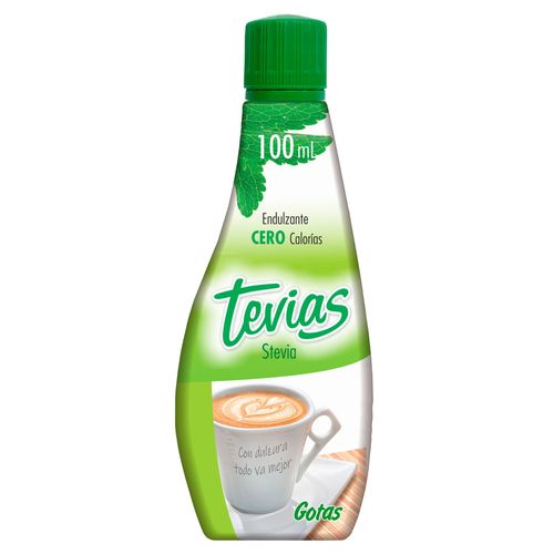 Edulcorante TEVIAS líquido 100 ml 100% stevia