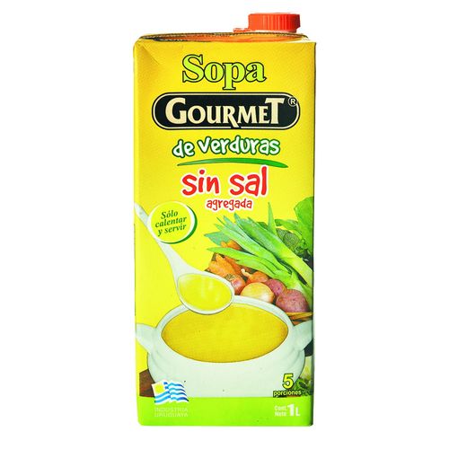 Sopa de verduras GOURMET sin sal 1 L