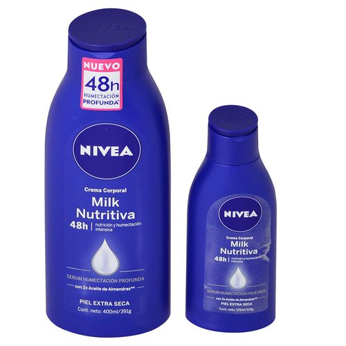 Pack Nivea body extra seca 400 ml + body extra seca 125 ml