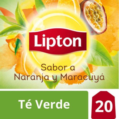 Té Verde LIPTON Naranja y Maracuyá 20 Sobres