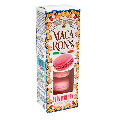 Macarrones sabor frutilla VALENTINO 90 g