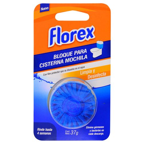 Bloque Inodoro FLOREX para Mochila Azul 37 g