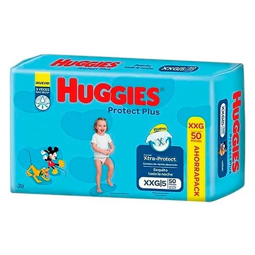 Pañal HUGGIES pan prot plus XXG 50 un