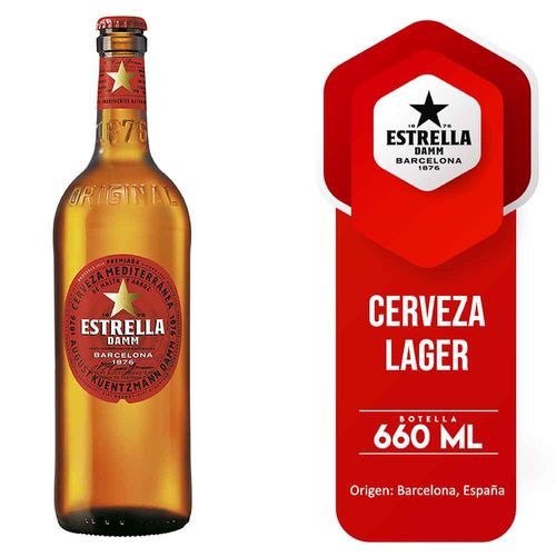 Cerveza ESTRELLA DAMM 660ml