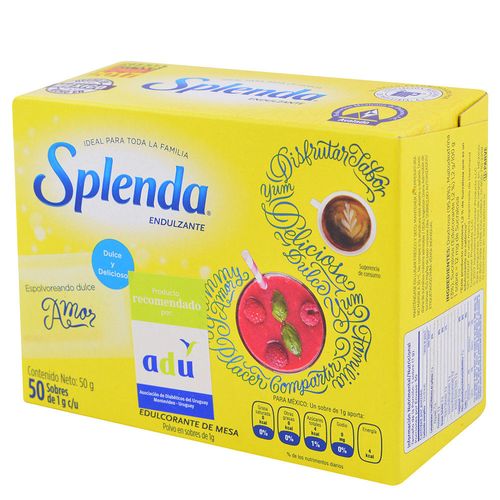 Edulcorante polvo SPLENDA sobres 50 un.