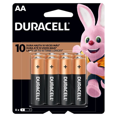 Pilas DURACELL AA x 8 un.