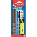 Set-MAPED-8-piezas-destacador---goma-de-borrar-0