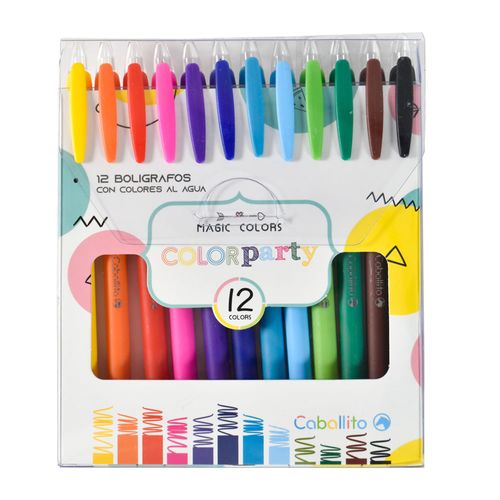 Lapiceras CABALLITO al Agua 12 un.