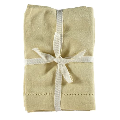 Set x 4 servilletas 40x40 cm beige