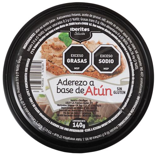 Pate de atún IBERITOS 140 g