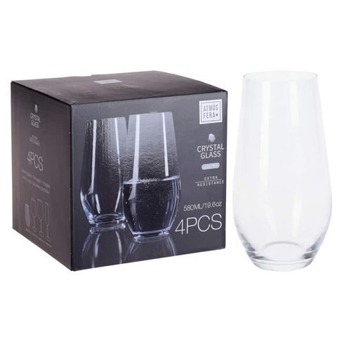 Set x 4 vasos 580 ml vidrio