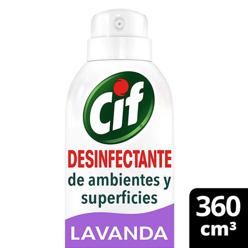 Desinfectante de ambientes y superficies CIF lavanda 360 cm3