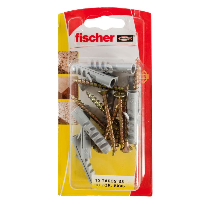 Blister-10-tacos-Fischer-Nylon-S8---10-tornillos-5x45-0