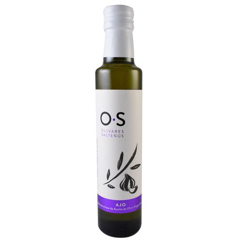 Aceite de oliva OLIVARES SALTEÑOS ajo 250 cc