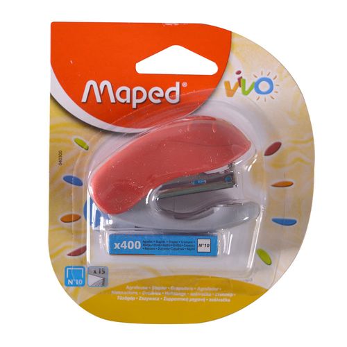 Abrochadora MAPED Mini Vivo plástica + grapas Nº10