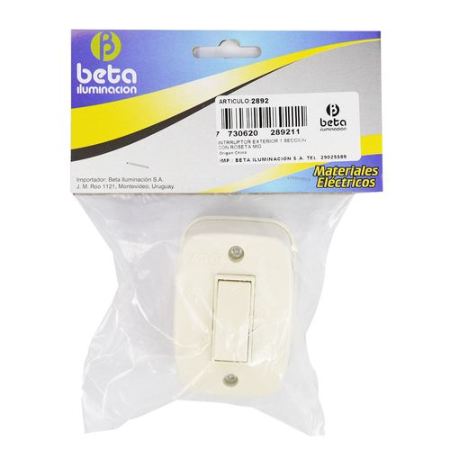 Interruptor Mig exterior con roseta