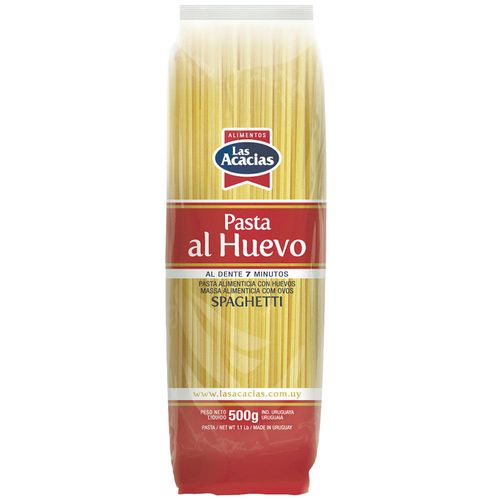 Fideos al huevo LAS ACACIAS spaghetti 500 g
