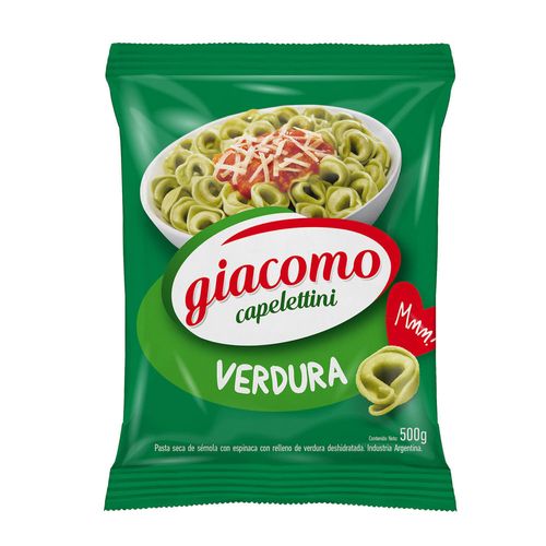 Fideos capeletis de verdura GIACOMO capelettini 500 g