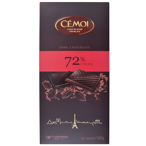 Chocolate DARK 72% cacao CEMOI 100g