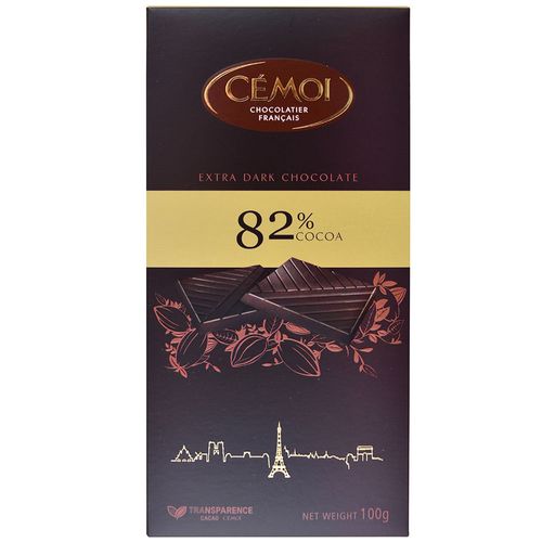 Chocolate DARK 82% cacao CEMOI 100g