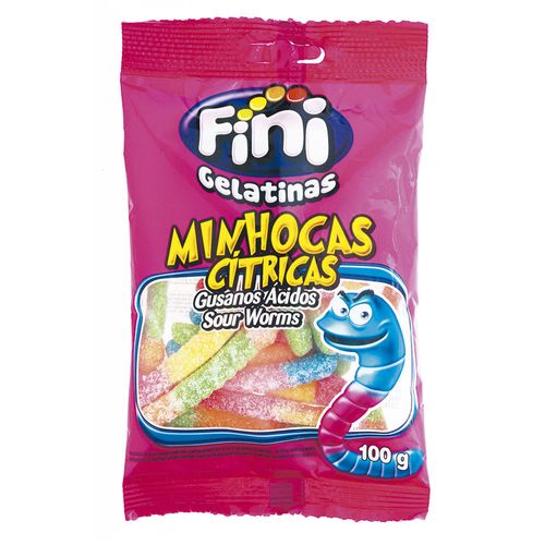 Gomitas Fini minhocas cítricas 100 g