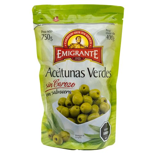 Aceitunas EMIGRANTE sin carozo sachet 400 g