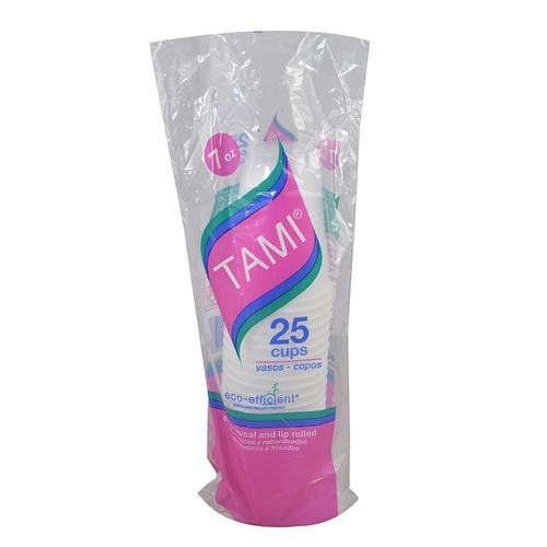 Vaso Tami traslucido 210 ml x 25 un.