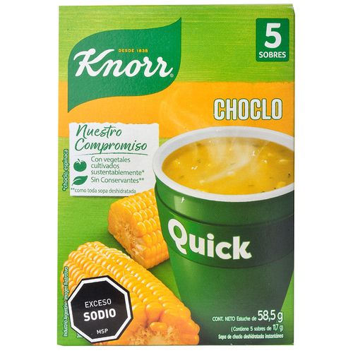 Sopa choclo KNORR quick 5 un.