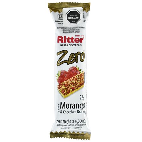 Barrita Cereal RITTER Zero Frutilla Chocolate Blanco 22 g