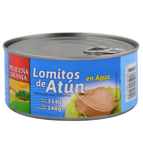 Atún lomito al natural PEQUEÑA GRANJA 354 g