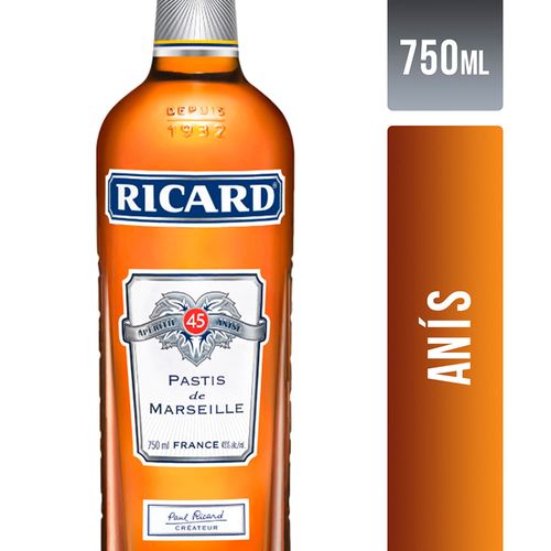 Aperitivo Pastis RICARD 750 ml