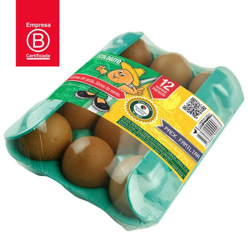 Huevo ECOLOGITO pack familiar 12 un.