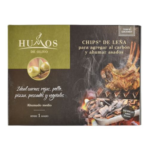 Chipsde leña humos 140 gr olivo