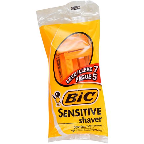 Máquina Desechable Afeita Bic Amarilla 5 un.