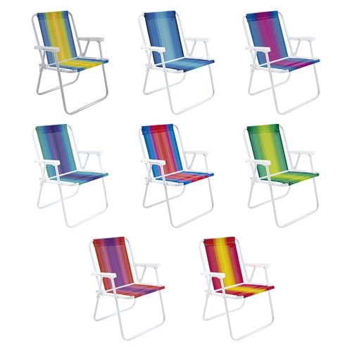 Silla MOR alta diseño a rayas