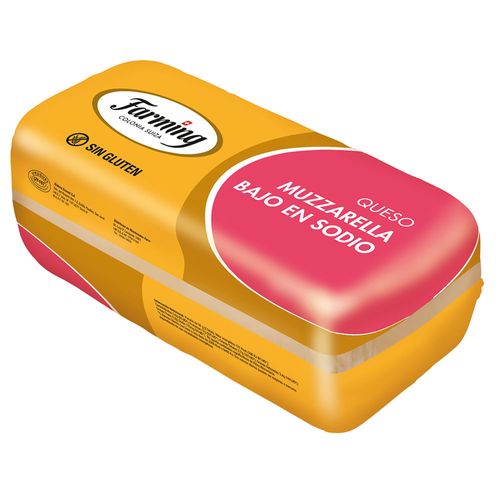 Queso muzzarella FARMING bajo en sodio x 50 g