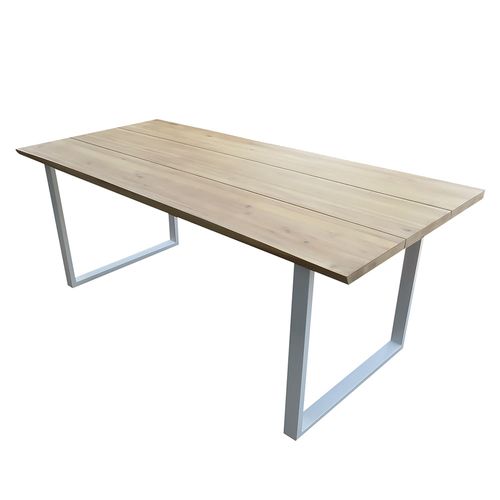 Mesa de Comedor en Madera y Metal 190x90x76 cm