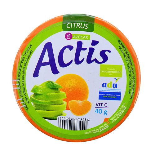 Caramelos ACTIS sin azúcar Citrus 40 g