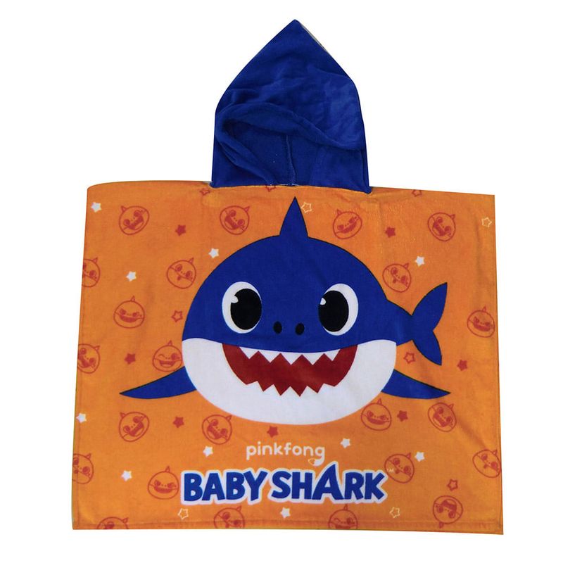 Bata-poncho-baby-shark-naranja-2