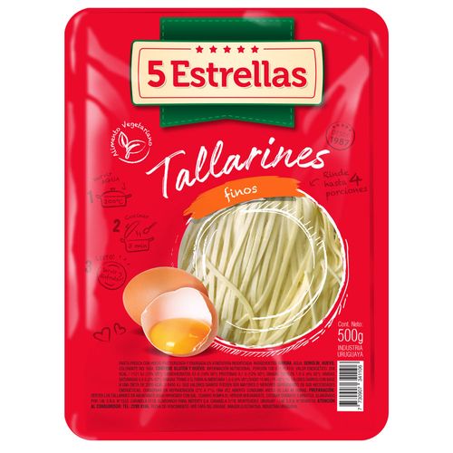 Tallarines al huevo 5 ESTRELLAS finos 500 g